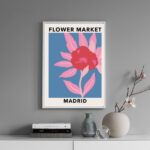 Quadro Poster Flower Market - Madrid