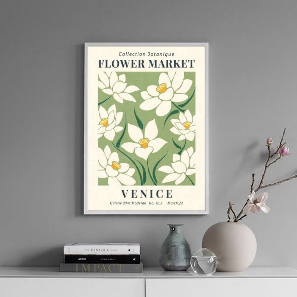 Quadro Poster Flower Market - Venice