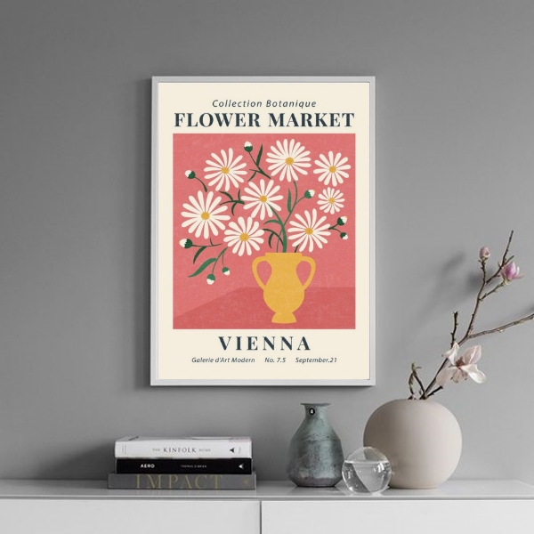 Quadro Poster Flower Market - Vienna