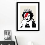 Quadro Queen Elizabeth - Pop Art - 60x48 Cm