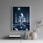 Quadro Taj Mahal - Noite Lua Cheia