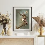 Quadro Vintage Birds - 60x48 Cm