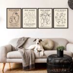 Kit 4 Quadros Decorativos Artes Picasso