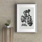 Quadro Decorativo Bike Art - 60x48 Cm