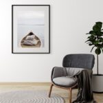 Quadro Foto Praia Soft Relax Canoa - 60x48 Cm