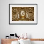 Quadro Horizontal Buda Dourado - 60X48 Cm