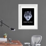 Quadro Lobo Execução - 60x48 Cm