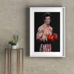 Quadro Rocky Balboa Boxe - 60x48 Cm