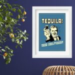 Quadro Vintage Tequila- 60x48 Cm