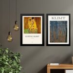 Kit 2 Quadros Posters Pinturas De Gustav Klimt