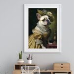 Quadro Bulldog Francês Lady - 60x48 Cm