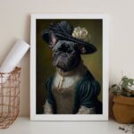 Quadro Bulldog Francês Pretinha - Lady