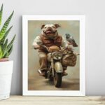 Quadro Bulldog Motociclista