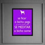 Quadro Decorativo Frase Meditar