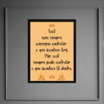 Quadro Frase Yoga - Controle