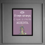 Quadro Frase Yoga - Corpo Alcança