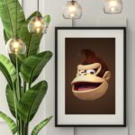 Quadro Gamer Donkey Kong - 60x48 Cm