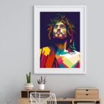 Quadro Moderno Jesus- 60x48 Cm