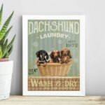 Quadro Para Lavanderia Dachshund