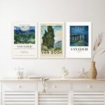 Kit 3 Quadros Van Gogh - Paisagens