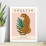 Quadro Arte Boho Poster Leopardo