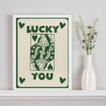 Quadro Carta Baralho - Lucky You