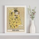 Quadro Carta Tarot The Kiss - Klimt