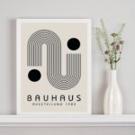 Quadro Contemporâneo Bauhaus Minimalista