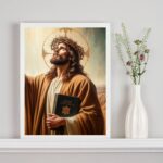 Quadro Decorativo Jesus Com Bíblia