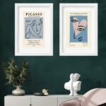 Kit 2 Quadros Art Blue Picasso - 60x48 Cm