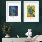 Kit 2 Quadros Grandes Art Van Gogh - 60x48 Cm