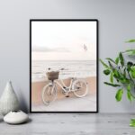 Quadro Bicicleta Na Praia