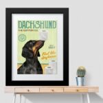 Quadro Para Banheiro Dachshund- 60x48 Cm