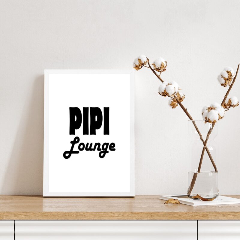 Quadro Para Banheiro - Pipi Lounge B