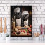 Quadro Para Cozinha Cães Raça Pug