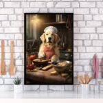 Quadro Para Cozinha Cão Golden Retriever