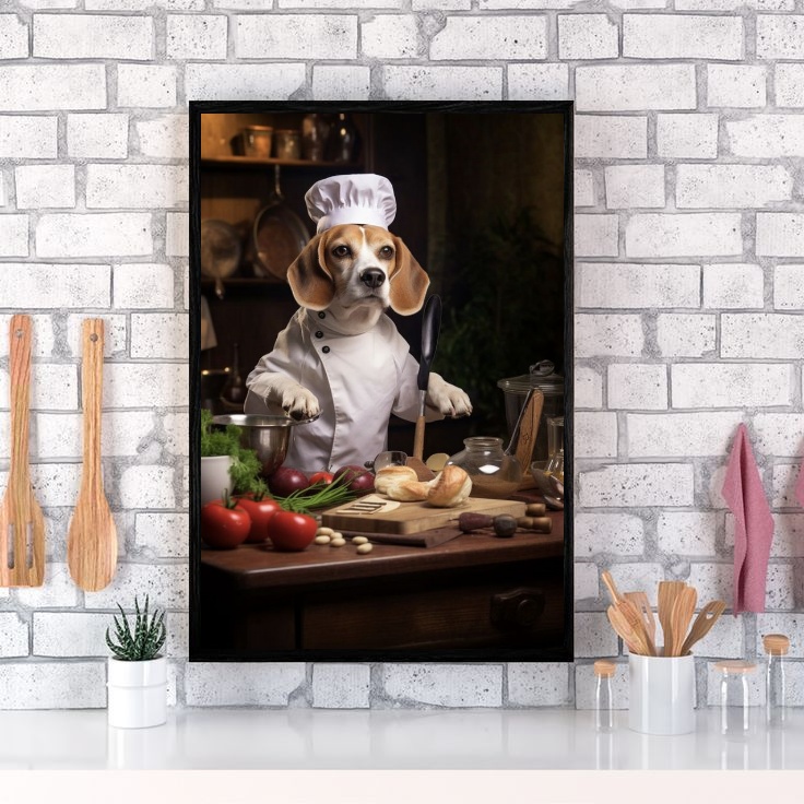 Quadro Para Cozinha Cão Raça Beagle