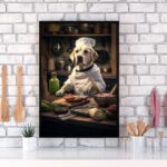 Quadro Para Cozinha Cão Raça Labrador