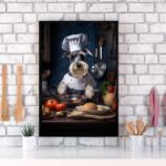 Quadro Para Cozinha Cão Schnauzer