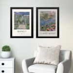 Kit 2 Quadros Posters Arte Claude Monet