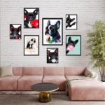 Kit 7 Quadros Decorativos Bulldogs