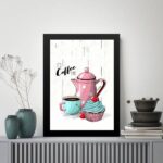 Quadro Café Com Cupcake