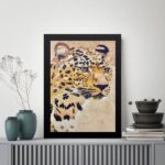 Quadro Decorativo Arte Leopardo Bege