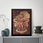 Quadro Decorativo Brasão Gryffindor