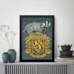 Quadro Decorativo Brasão Hufflepuff