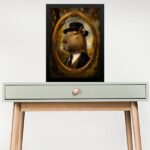 Quadro Decorativo Capivara Vintage