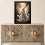 Quadro Decorativo Gato Anjo