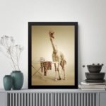 Quadro Decorativo Para Lavanderia - Girafa