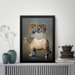 Quadro Decorativo Para Lavanderia - Tigre