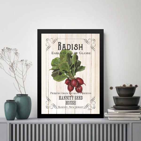 Quadro Vintage Para Cozinha Rabanete